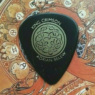 King Crimson Adrian Belew Black Guitar Pick