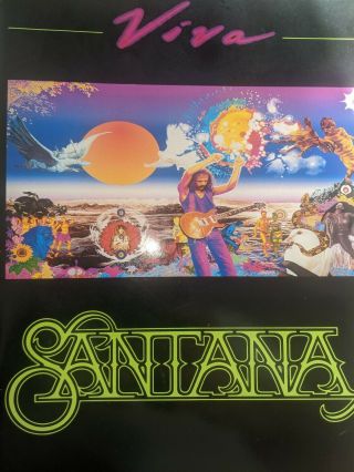 Carlos 1988 Viva Santana Band Tour Concert Program Book Photos