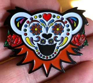 The Grateful Dead And Company Steal Your Face Sugar Bear Enamel Hat Pin Lapel