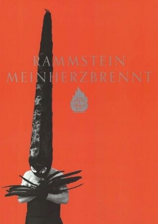 Rammstein Feathers Meinherzbrennt 23x33 Music Poster New/rolled