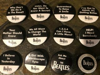 Vintage The Beatles Pin Pinback Buttons