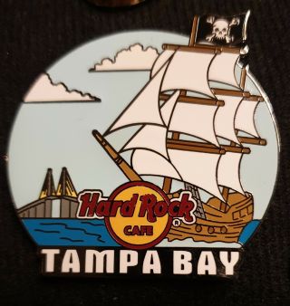 Hard Rock Cafe Tampa Bay Pirate Ship And Skyway Bridge Pin