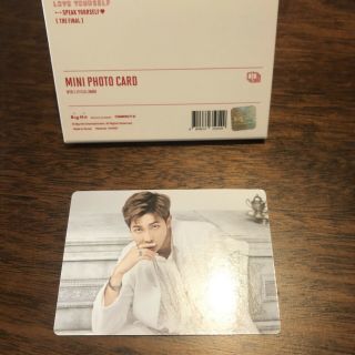 Bts Rm 4/8 World Tour Speak Yourself The Final Official Mini Photo Card
