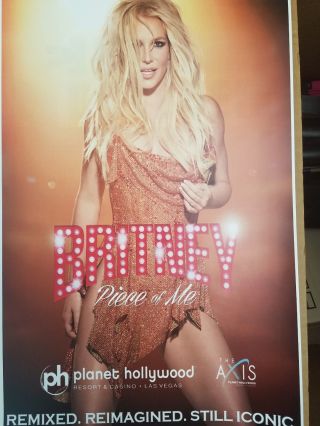 Britney Spears 11x17 Promo Tour Concert Poster Tickets