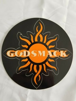 6 " Black Background Godsmack 1996 Logo Sticker