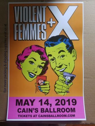 Violent Femmes 11x17 X Promo Tour Concert Poster Lp Tickets All Venues