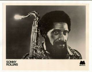 Sonny Rollins Orig 1973 Press Kit 8x10 Publicity Promo Photo 3 Pg Bio Jazz
