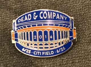 Dead And Company Pin 2016 Grateful Citi Field York Limited Edition Ny Mets