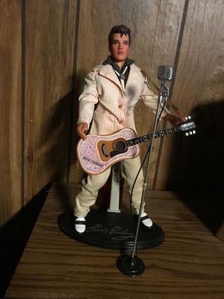 Elvis Doll “teen Idol” Complete With Guitar,  Stand And Microphone.  ” De - Boxed