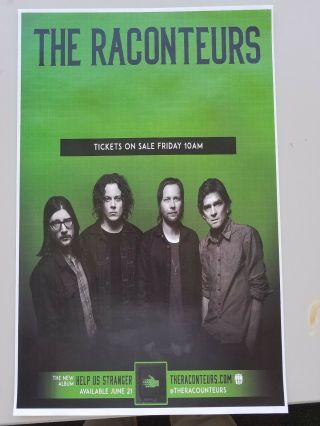 The Raconteurs 11x17 Promo Tour Concert Poster Lp Jack White Tickets
