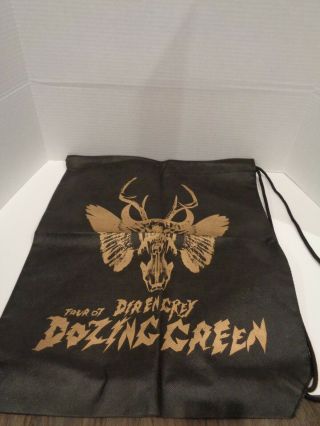 Dir En Grey Tour 07 Dozing Green Gold Drawstring Bag Merch Japan Jrock