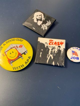 The Clash Vintage 1980‘s Concert Badge Pin Button Punk,  Others