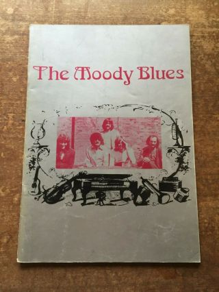 " The Moody Blues " Tourbook Japan Tour 1974 Booklet Rare
