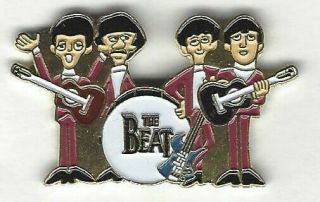 The Beatles Hat / Lapel Pin John Paul George Ringo