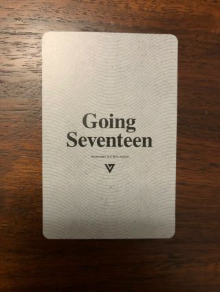 Seventeen SVT Official Jeonghan & S.  Coups Photocard 3rd mini Going Seventeen 2