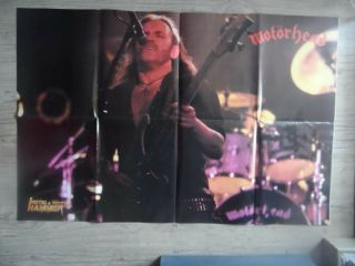 Motorhead Lemmy Kilmister Big Poster Heavy Metal Iron Maiden Judas Priest Saxon