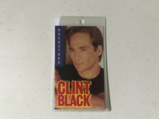 Clint Black 1993 No Time To Kill Icons All Access Vip Backstage Pass Rare