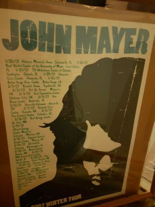 2007 John Mayer Winter Tour Poster
