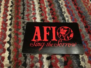 Afi Sing The Sorrow 2003 Nitro Records Promotional Sticker