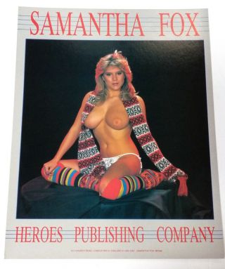 Samantha Fox - Official Cardboard Poster - Mp 368 - 1984 Uk - A3 Format
