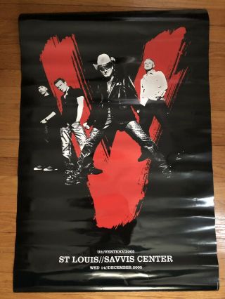U2 Vertigo Tour December 14,  2005 St Louis Savvis Center Poster