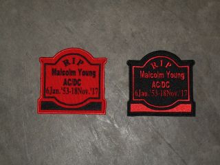 Malcom Young Memorial Tombstone Patch.  Updated 8 Apr 2019