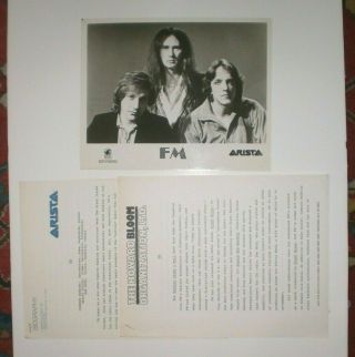 Fm Black Noise 1978 Orig.  Press Kit W/ Promo Photo,  7 Pages Of Bio Canada Rock