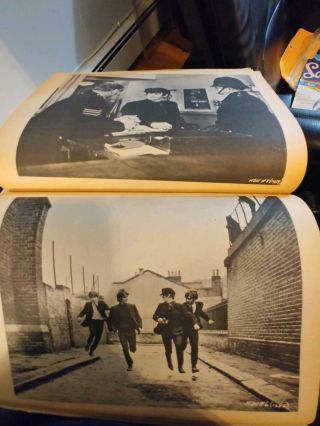 THE BEATLES Official Coloring Book 1964 with B&W Photographs 4 pages colored in 3