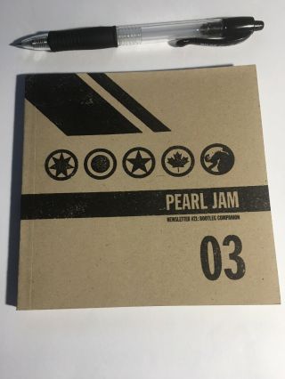 Pearl Jam 2003 Tour Bootleg Companion