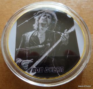 Bob Dylan Pop & Rock Music 24k Gold Plated Memorabilia Coin 3