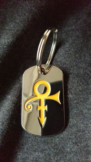Bk Tags Prince Rodgers Gold Iconic Love Keychain Limited