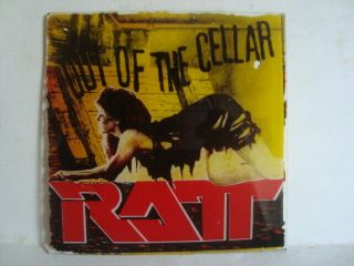 Ratt Out Of The Cellar 6”x 6” Vintage Carnival Mirror 1980 
