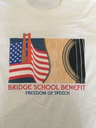 2001 Bridge School Benefit Shirt Xl Dave Matthews Rem Pearl Jam Neil Young