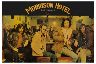 Rock: Jim Morrison & The Doors At Morrison Hotel Promo Poster 1967 19 X 13