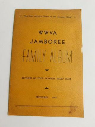 Vtg Sept.  1946 Radio Station Wwva Jamboree Country Music Stars Wheeling Wv Photo