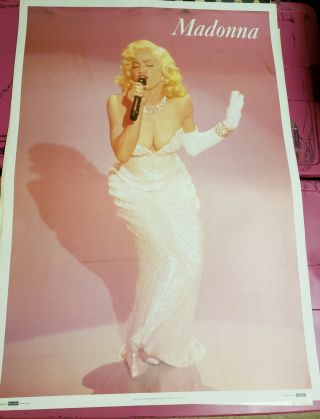 Madonna Material Girl Poster Rare Uk England 25x35