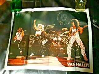 Vintage Van Halen Concert Poster 18x23 1982