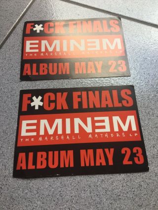 Eminem Marshall Mathers Lp Radio Promo Postcard 2000 Set Of 2