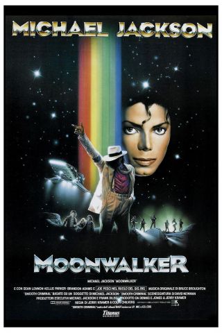Motown & Soul: Michael Jackson Moonwalker Movie Poster 1989 12x18