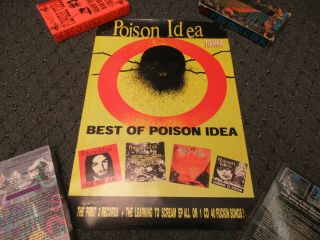Vintage Poison Idea Best Of Cd Promo Poster Tang Punk