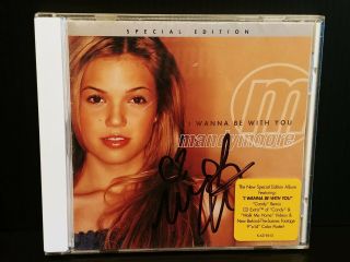 Mandy Moore Signed Cd Cover Insert I Wanna Be With You Special Edition
