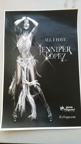 Jennifer Lopez 11x17 All I Have Promo Tour Concert Advert Poster Cd