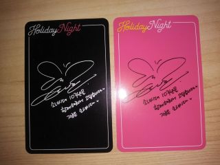 SNSD Girls Generatioin Taeyeon Holiday Night official photocard 2