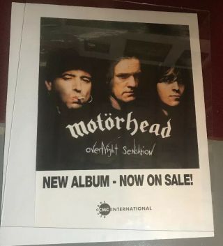 Motorhead 1990”s Promo Poster.