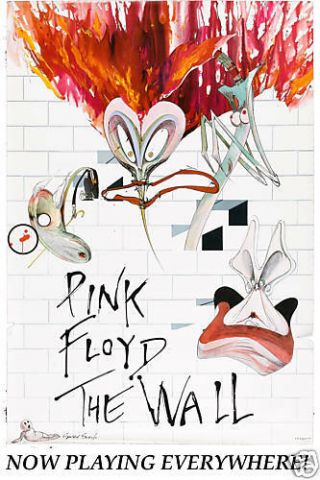 Promotional Advance: Pink Floyd The Wall Alternate Movie Poster 1982 12x18