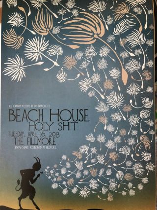 Beach House Holy Sh T Concert Poster Sf Fillmore