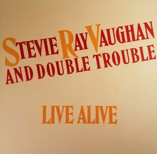 STEVIE RAY VAUGHAN ' Live Alive ' Album Flat/Poster suitable for framing 1986 2