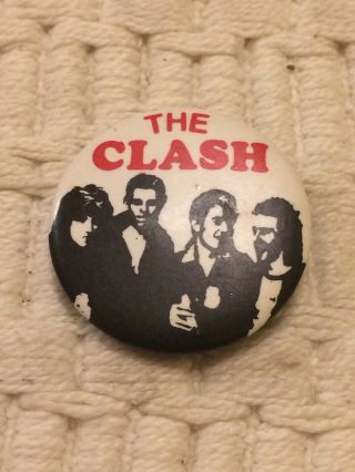 The Clash Vintage Button Pin 1 1/4”