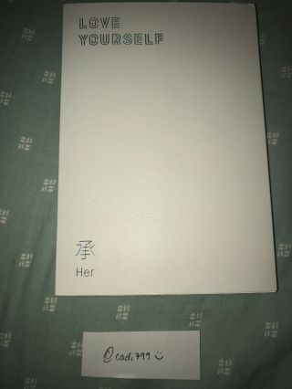 Bts Love Yourself: Her V Version Album (no Photocard,  Poster Or Stickers)