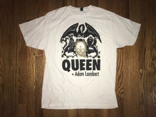 Queen Adam Lambert Tour T Shirt Tultex Mens Xl White